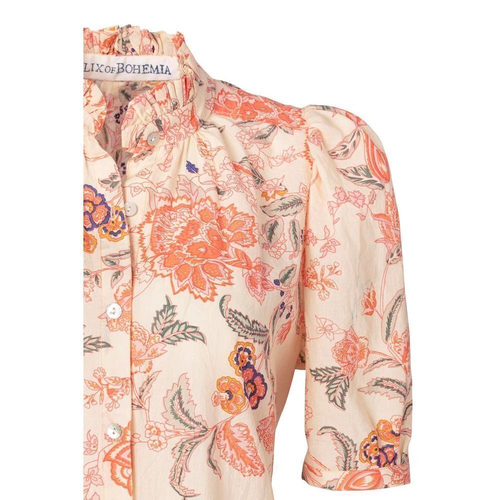 Alix of Bohemia Remi Coral Flower Dress L - Picture 7 of 12